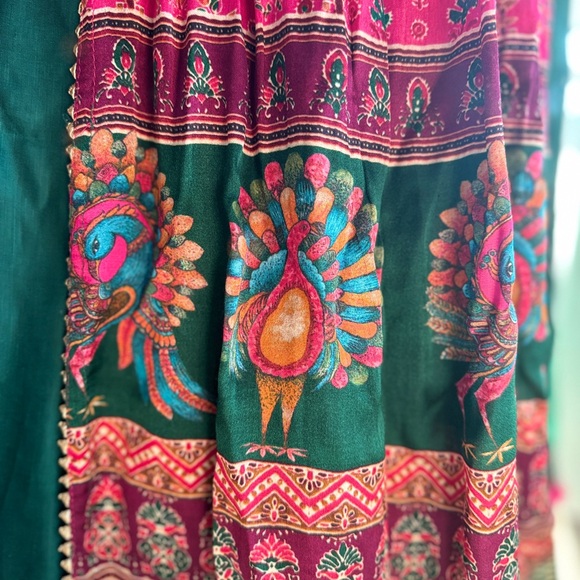 NWT Vibrant Gaji Silk Salwar with TSR Lehenga- XS Navratri Ready! - Picture 5 of 16
